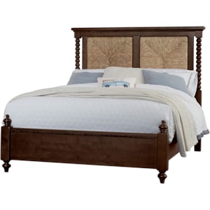 Laurel Mercantile Co Scotsman Rustic King Seagrass Bed Belfort Furniture Panel Beds