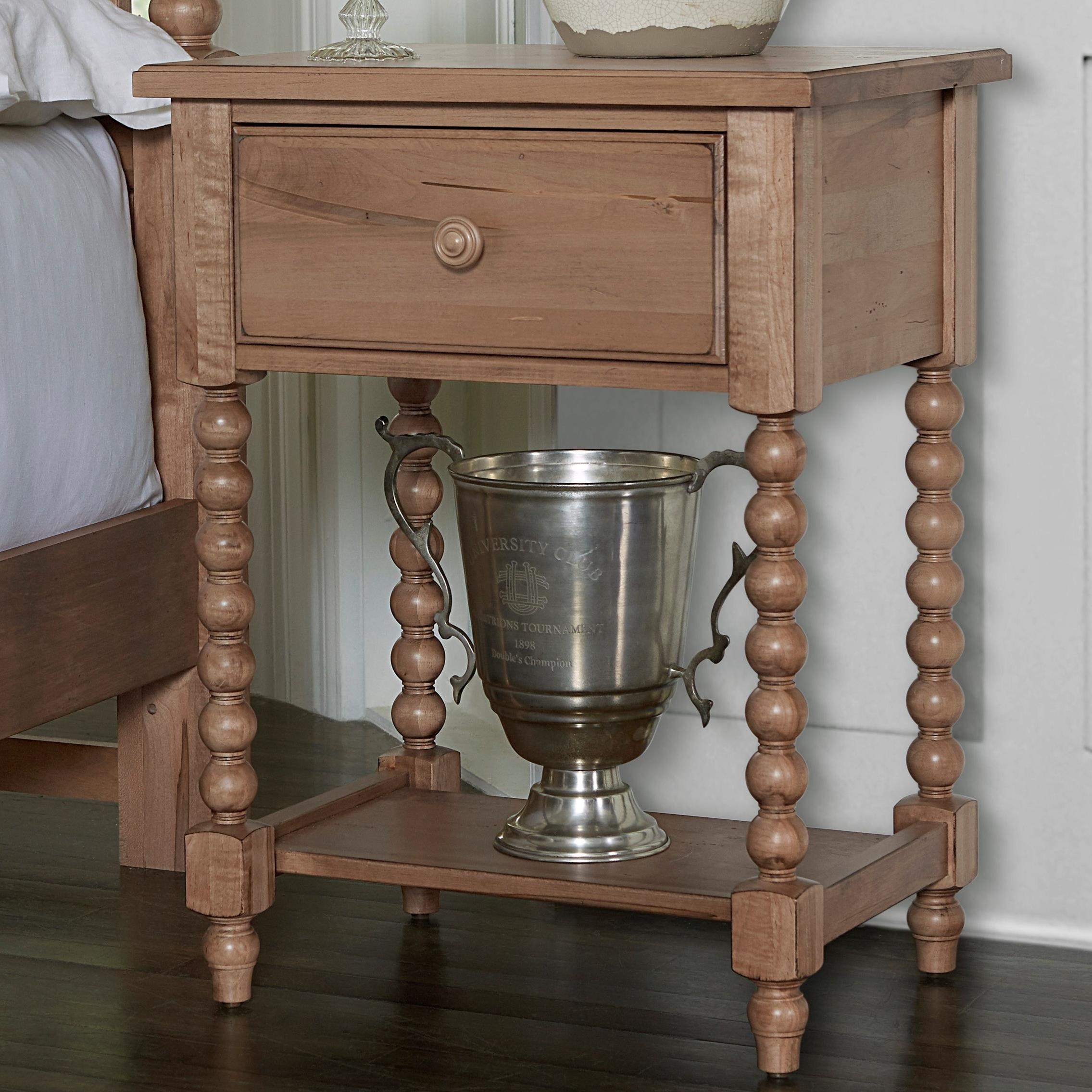 Laurel Mercantile Co Scotsman Rustic 1 Drawer Nightstand