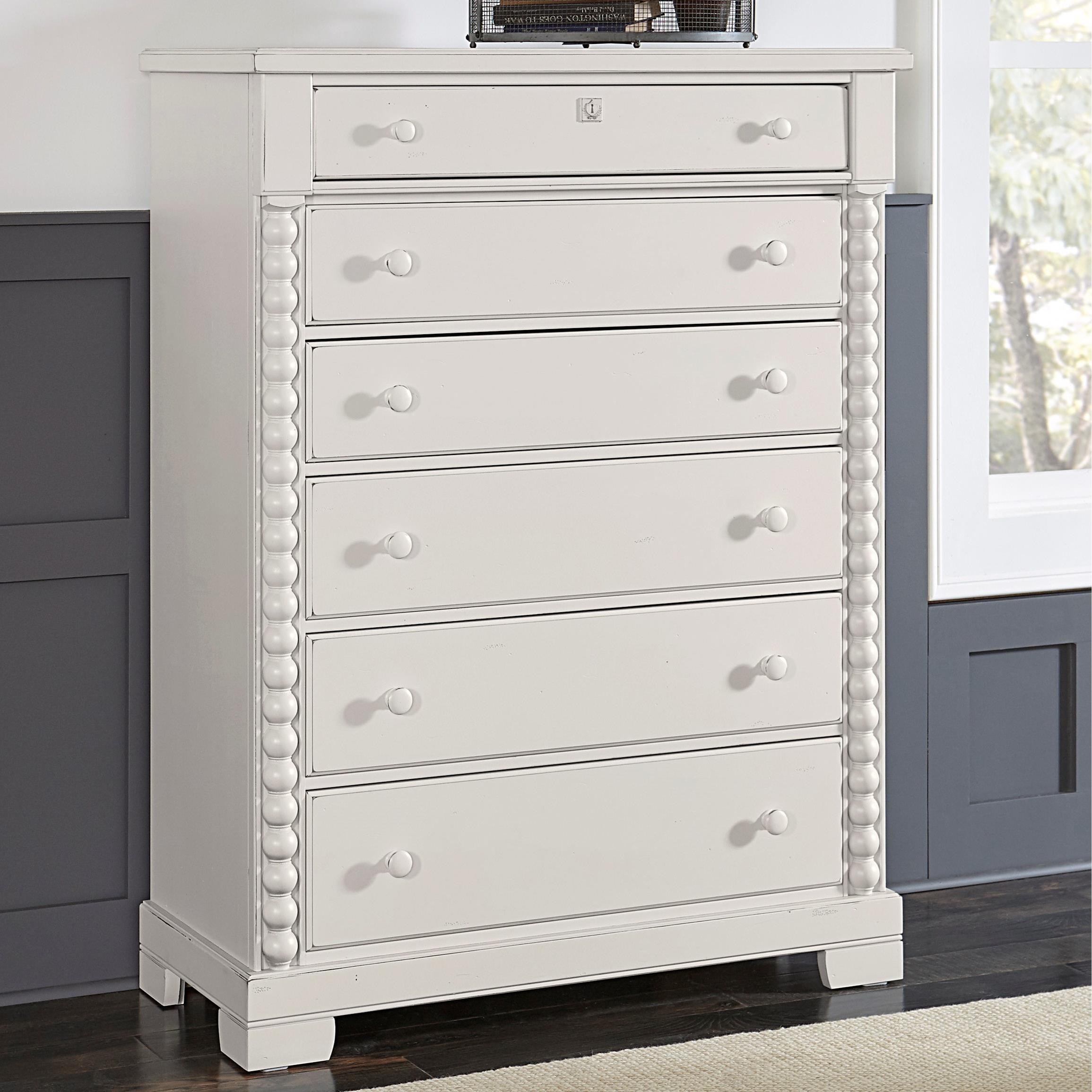 Vaughan Bassett Scotsman Rustic Solid Wood 6 Drawer Chest Crowley Furniture Mattress Drawer Chests