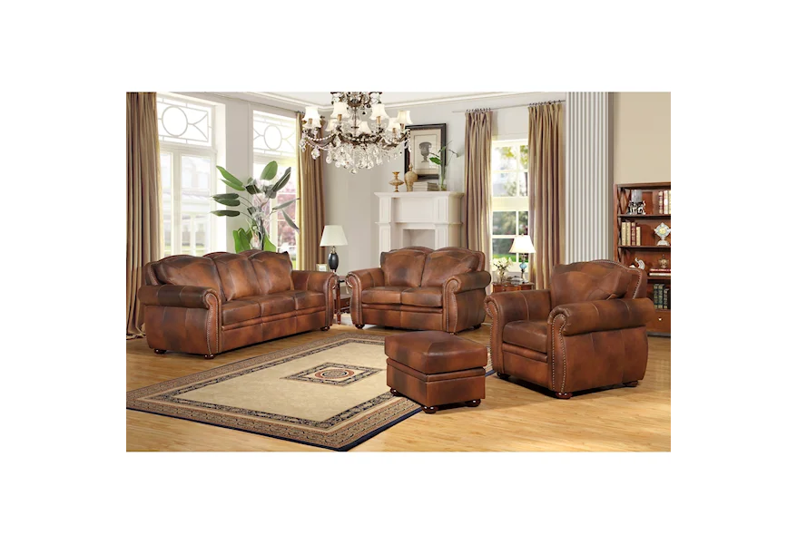 tale grafisk vokal Leather Italia USA Arizona Traditional Leather Sofa | Fashion Furniture |  Sofas