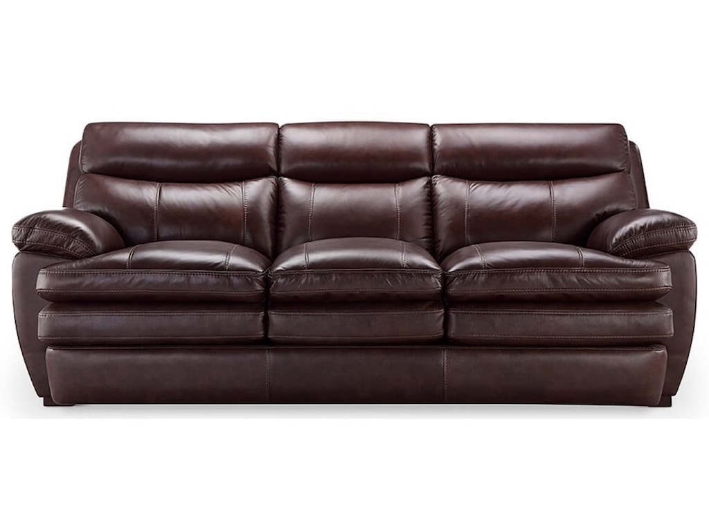 Laredo Casual Styled Leather Sofa By Italia Usa At Rotmans
