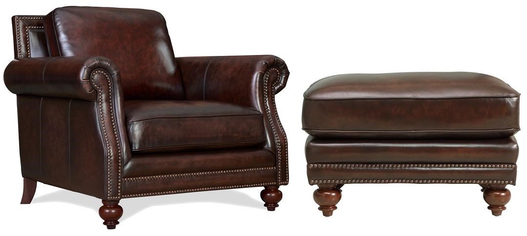 Leather Italia Usa Dallas Premium All Leather Chair Otto Set Wayside Furniture Chair Ottoman Sets
