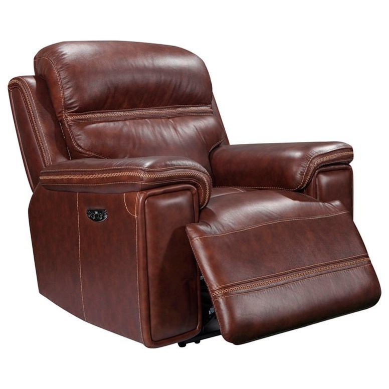 Leather Italia Usa Fresno Power Leather Recliner With Power Tilt
