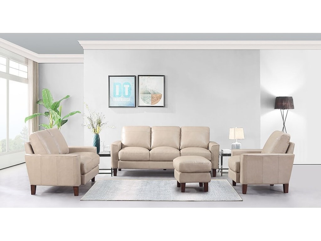 Leather Italia Usa Georgetown Chino Living Room Group