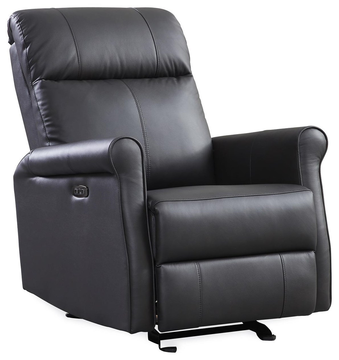leather power glider recliner with power adjustable headrest