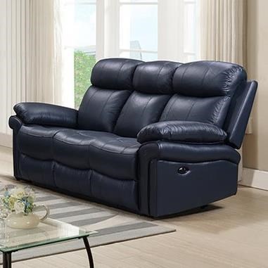 Leather Italia Usa Shae Joplin Power Reclining Leather Sofa A1