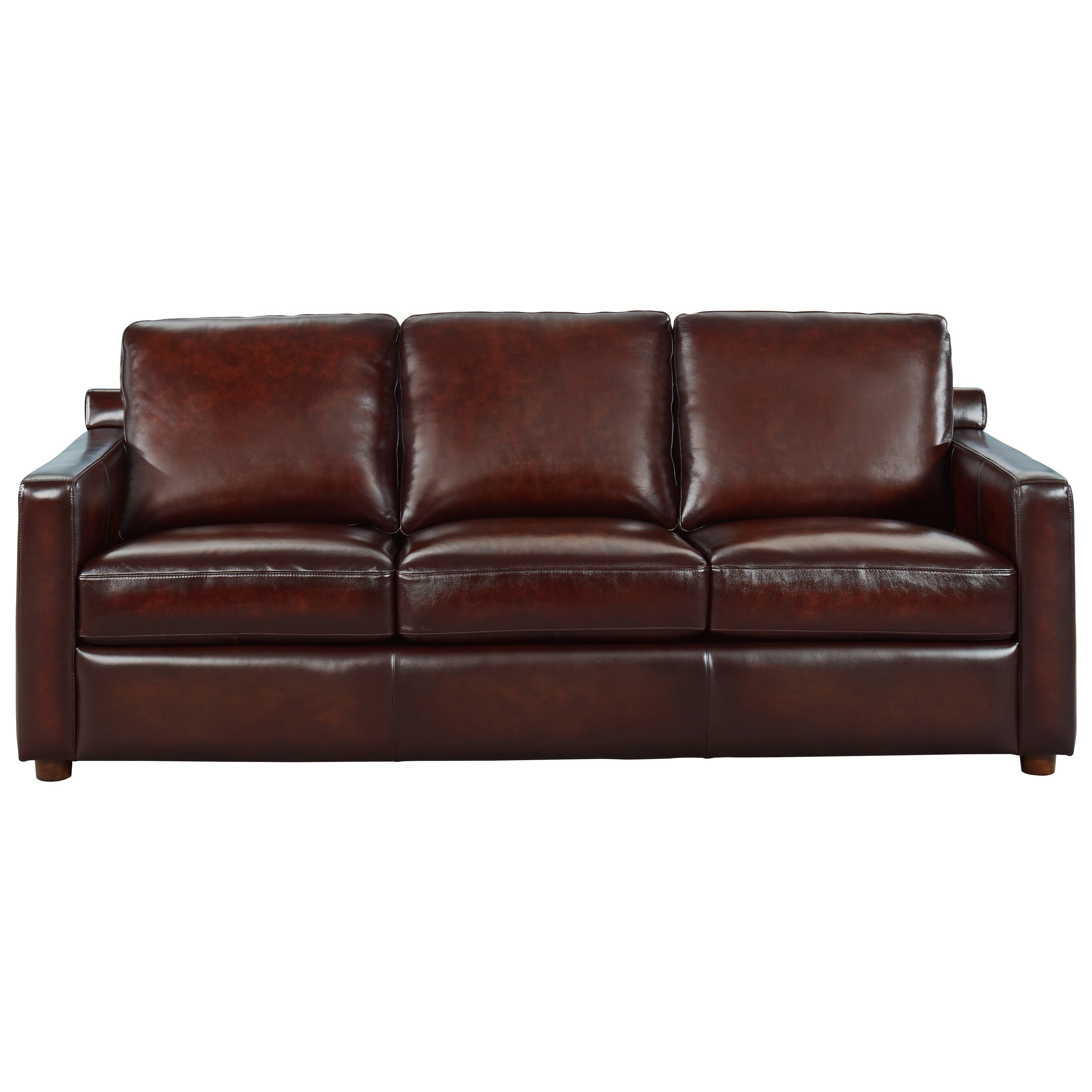 Leather Italia Usa Stockton Transitional Leather Sofa A1 Furniture Mattress Sofas