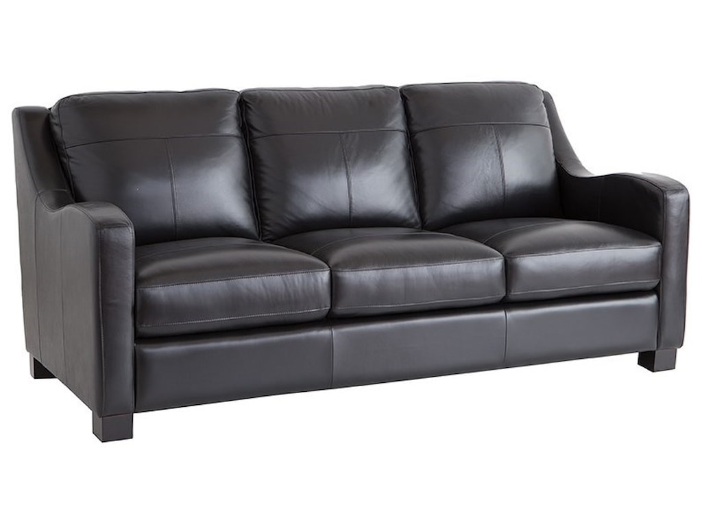 Leather Italia Usa Westport Presley Sofa With Sloped Track Arms Leather Italia Usa Westport Presleysofa
