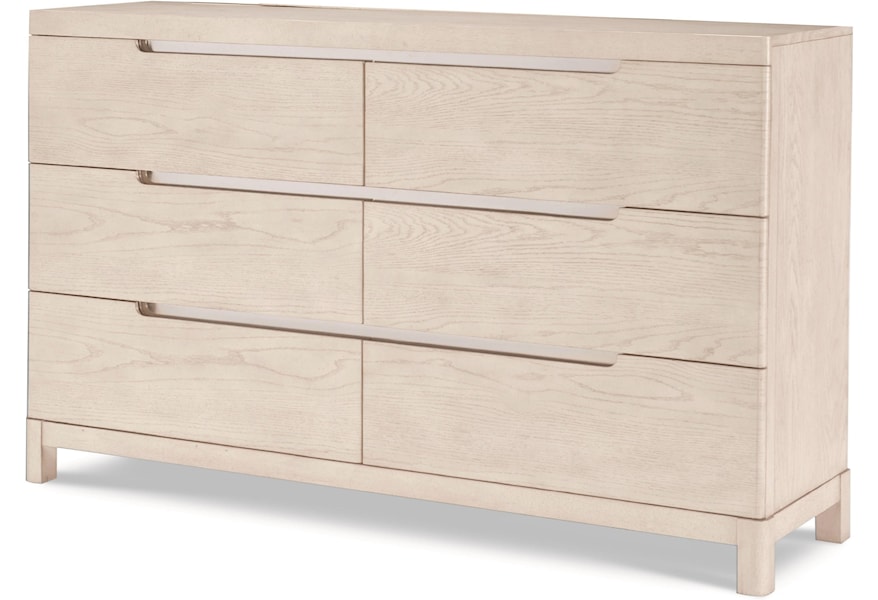 Legacy Classic 11 West Contemporary 6 Drawer Dresser With 2 Felt