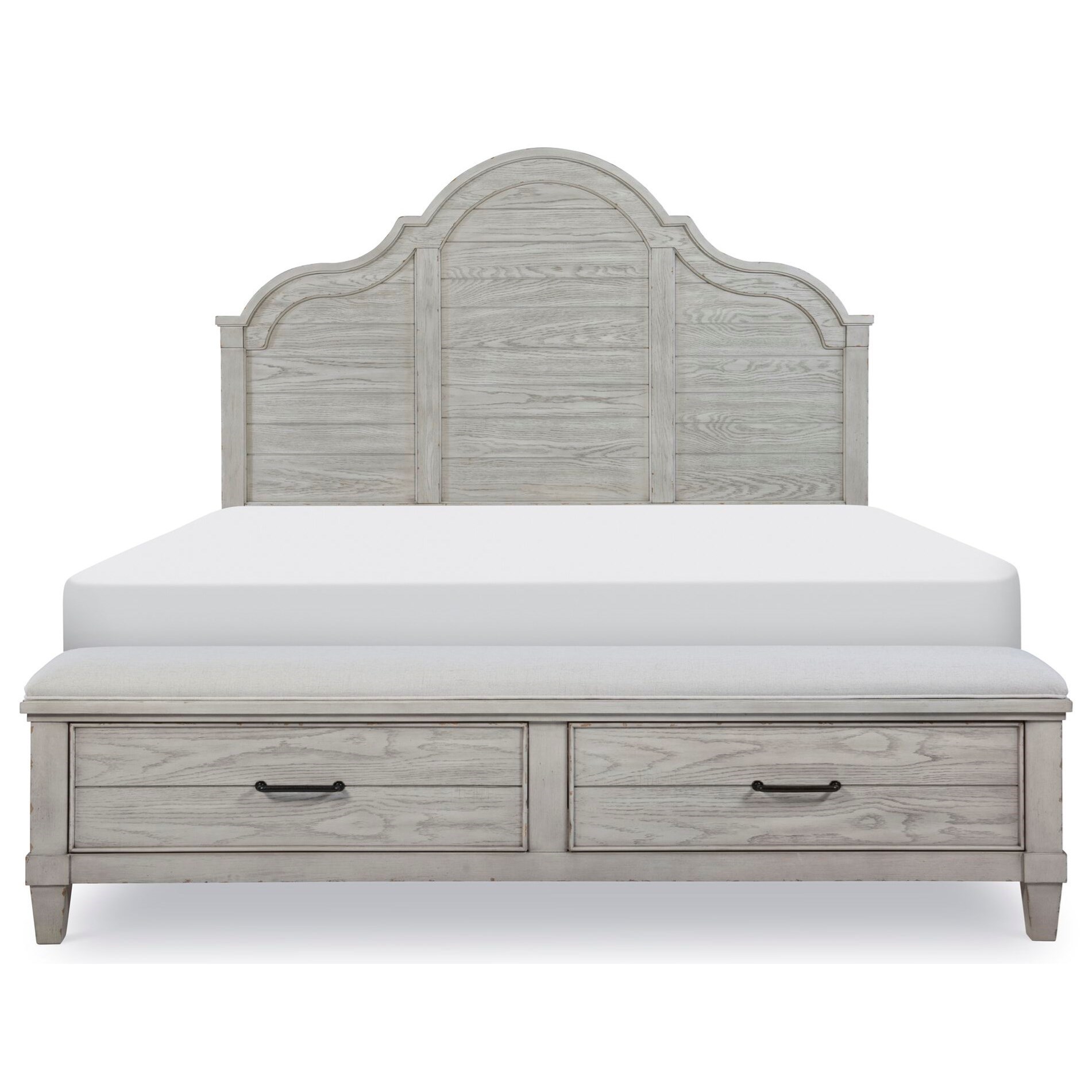 Legacy Classic Belhaven Modern Farmhouse Queen Arched Panel Bed