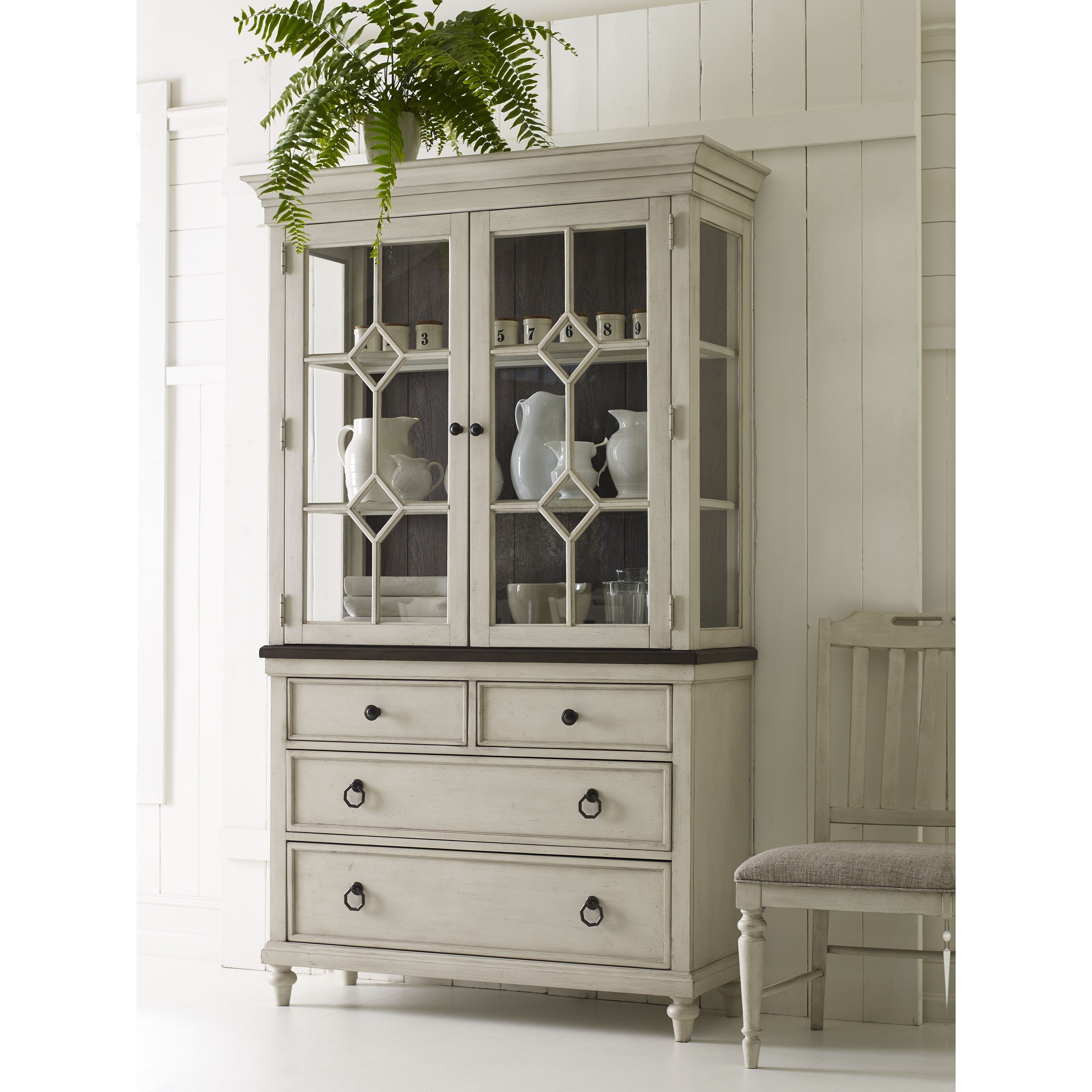 Legacy Classic Brookhaven China Cabinet With Touch Lighting Efo