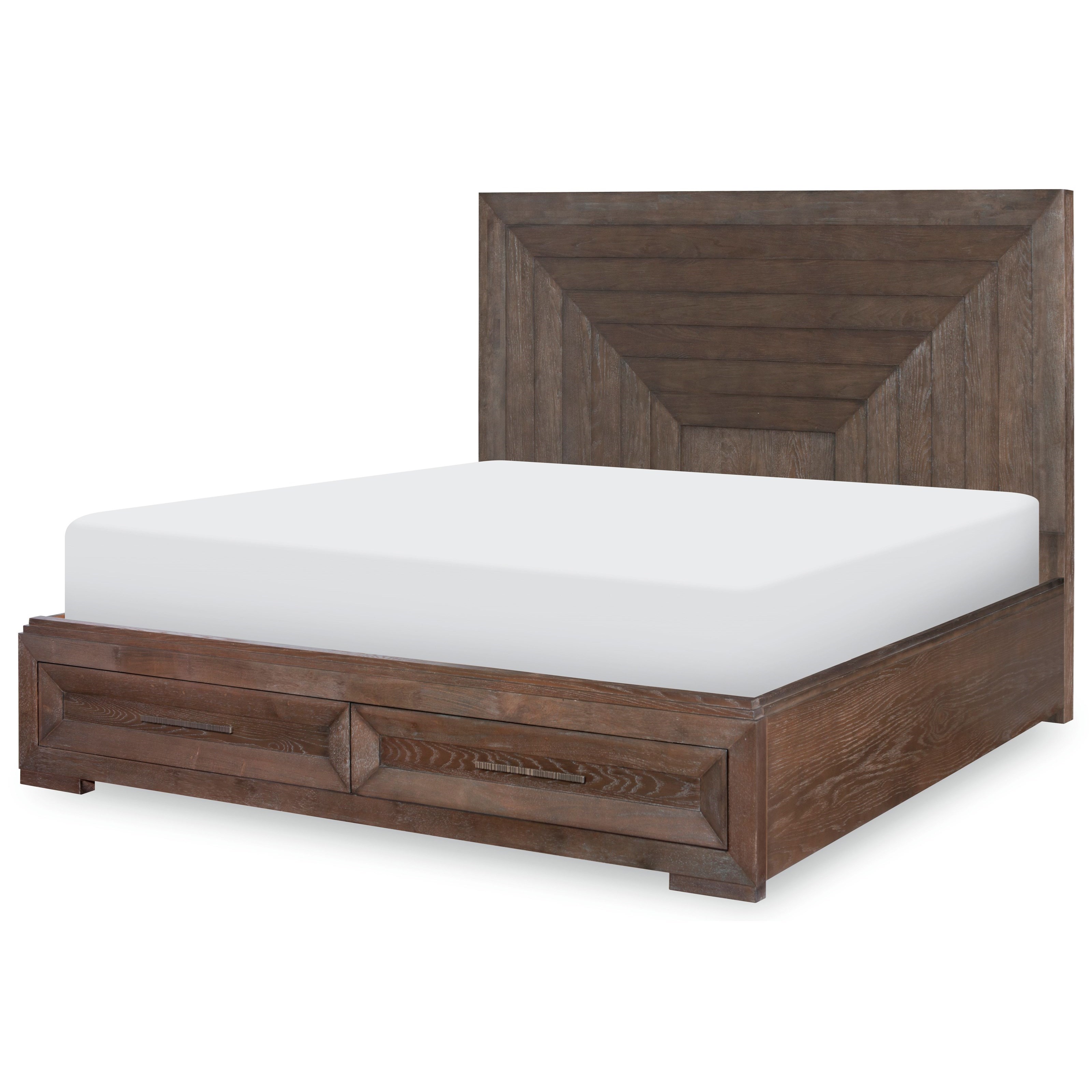 Legacy Classic Facets 9760 4125k Queen Panel Bed With Storage