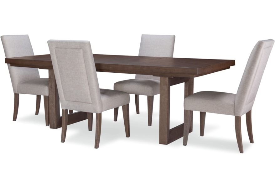 Legacy Classic Facets 5 Piece Rectangular Table And Chair
