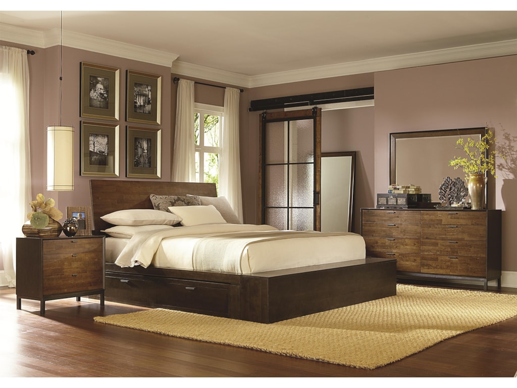 Legacy Classic KateriQueen Platform Bed w/ One Storage Drawer