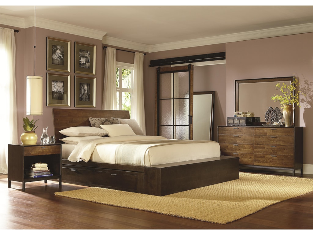 Legacy Classic KateriQueen Platform Bed w/ One Storage Drawer