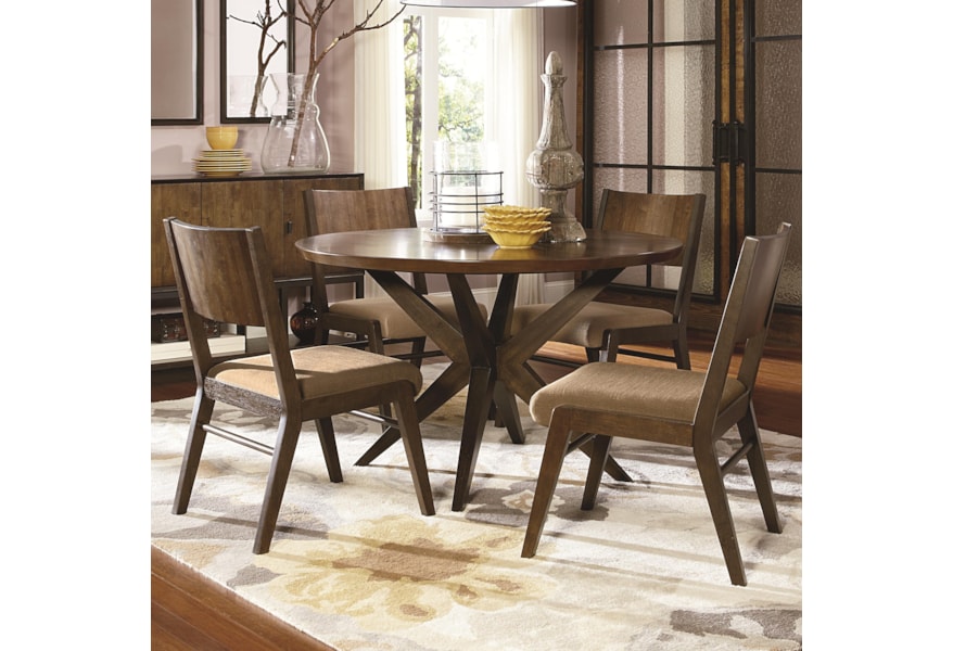 Legacy Classic Kateri 5 Piece Pedestal Table And Wood Back Chairs Set Fashion Furniture Dining 5 Piece Sets Legacy Classic Kateri 5 Piece Pedestal Table And Wood Back Chairs Set Fashion Furniture Dining 5 Piece Sets