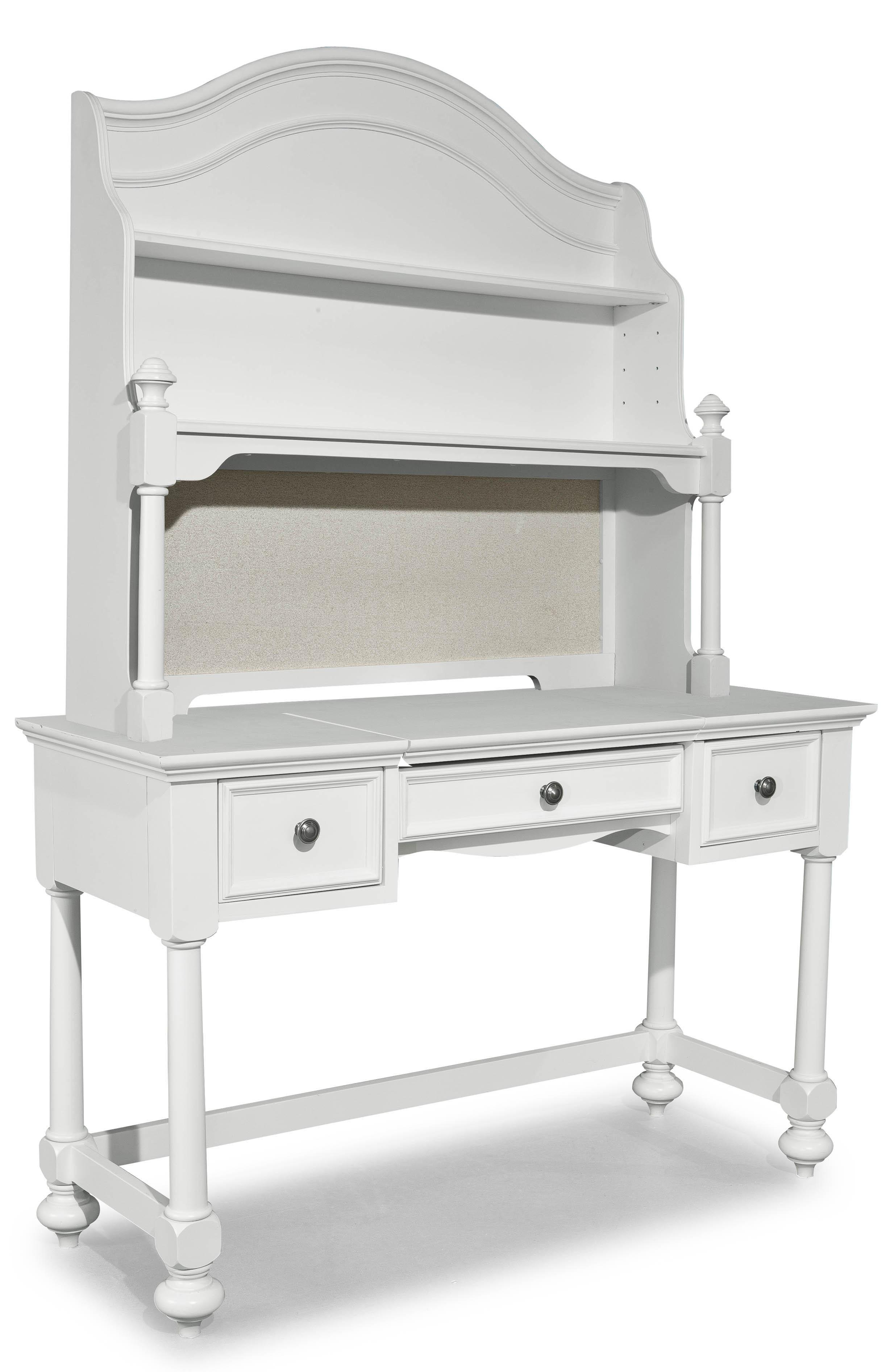 kids white desk with hutch