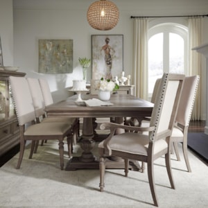 Legacy Classic Manor House Relaxed Vintage Nine Piece Dining Set Dunk Bright Furniture Dining 7 Or More Piece Sets