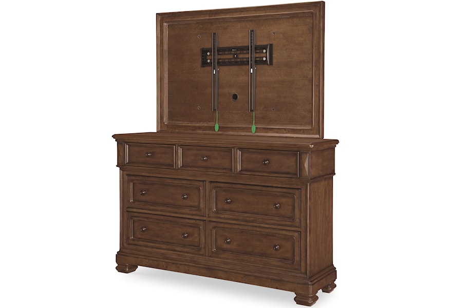 Legacy Classic Oxford Place Transitional 7 Drawer Dresser And Tv