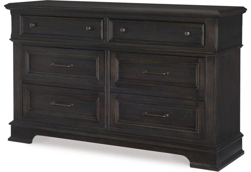 Legacy Classic Calligan Transitional 6 Drawer Dresser With Felt