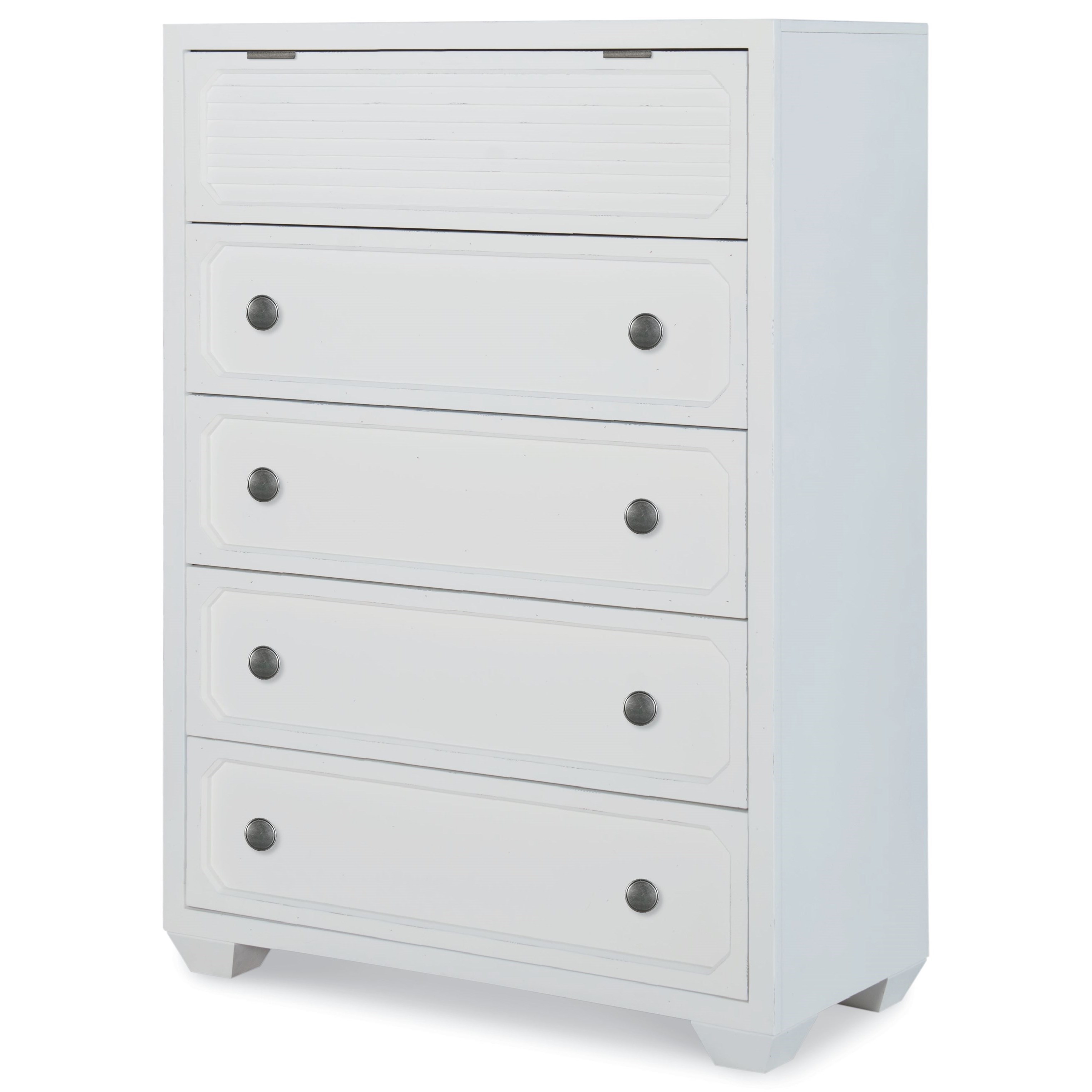 Legacy Classic Willow Creek Transitional 5 Drawer Chest With Felt