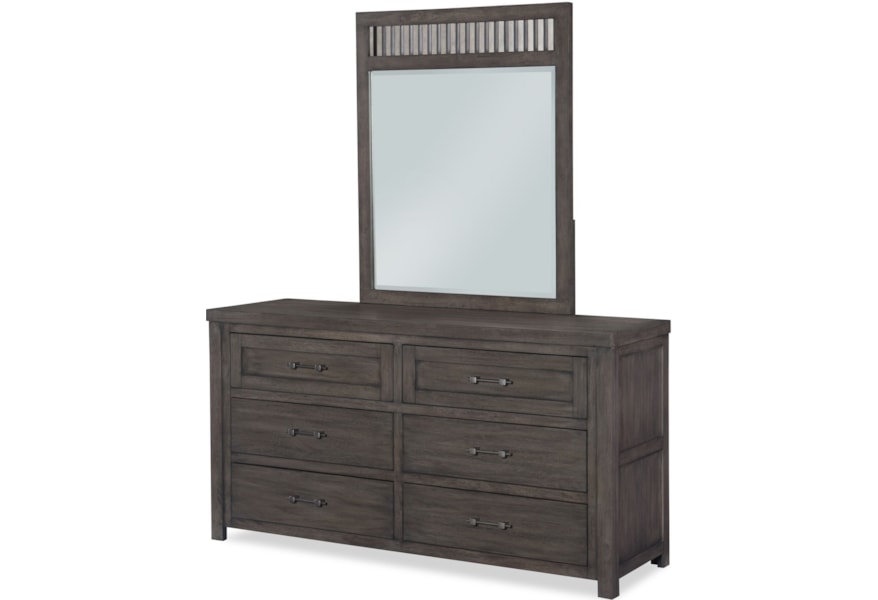Legacy Classic Kids Bunkhouse Rustic Casual Dresser And Mirror