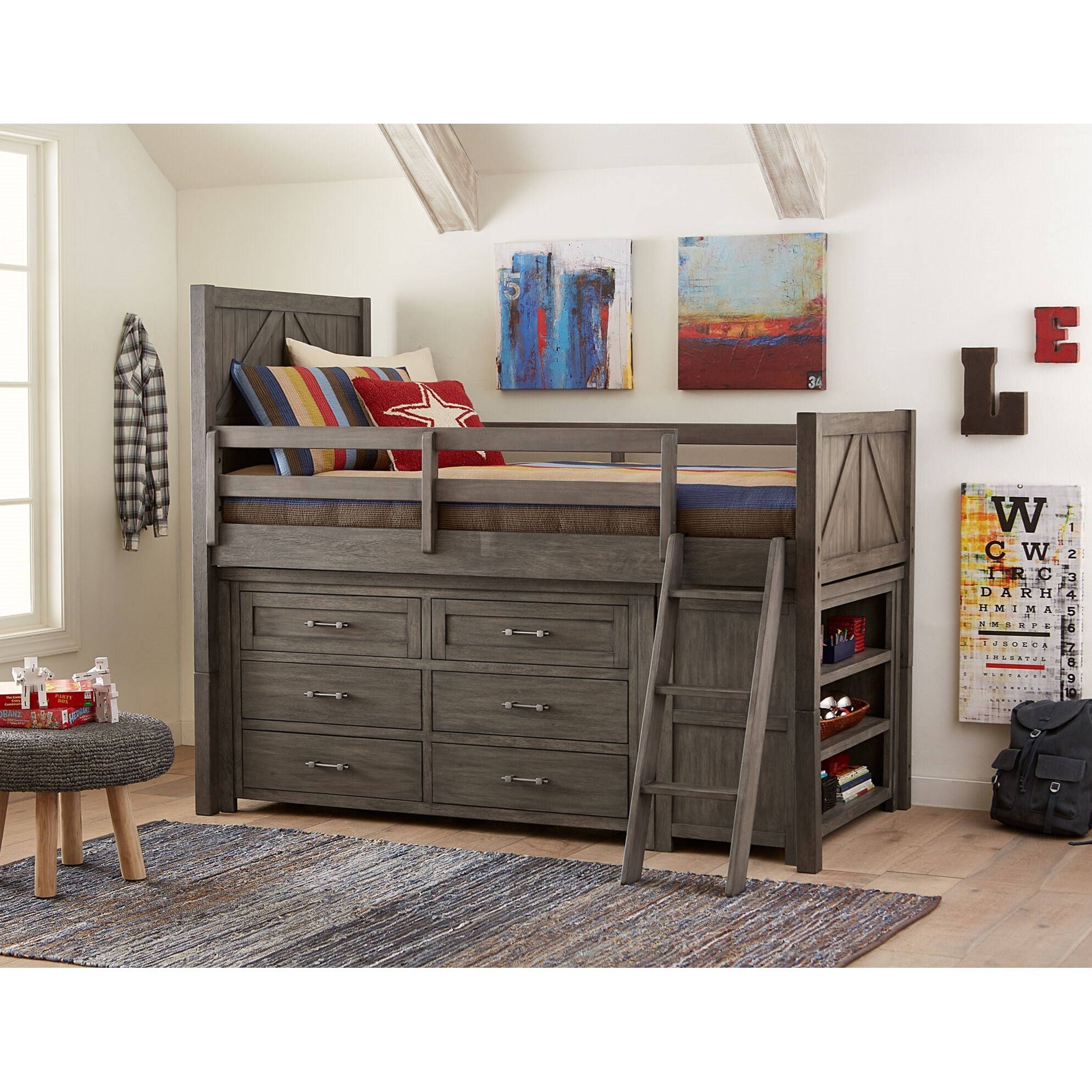 Legacy Classic Kids Bunkhouse 8830 7200 Rustic Casual Bookcase