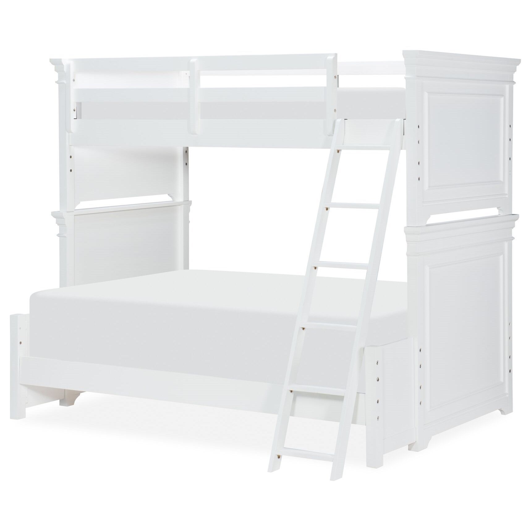 Legacy Classic Kids Canterbury 9815 8140k Transitional Twin Over Full Bunk With Ladder Hudson S Furniture Bunk Beds