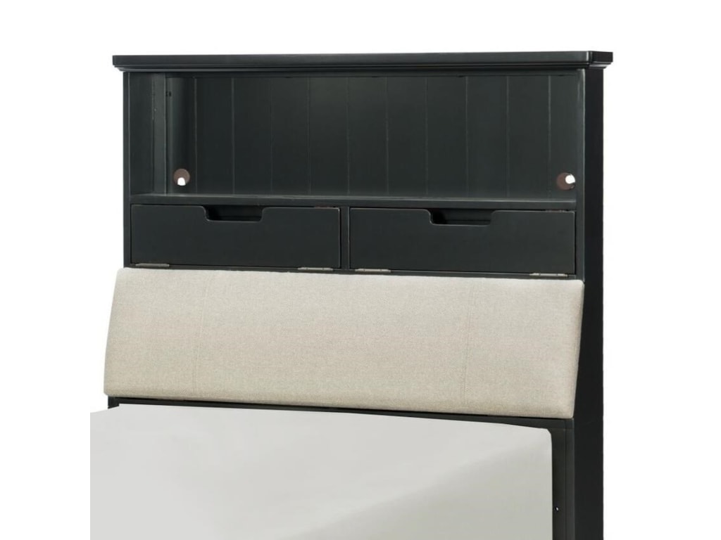 Legacy Classic Kids CrossroadsTwin Upholstered Bookcase Headboard