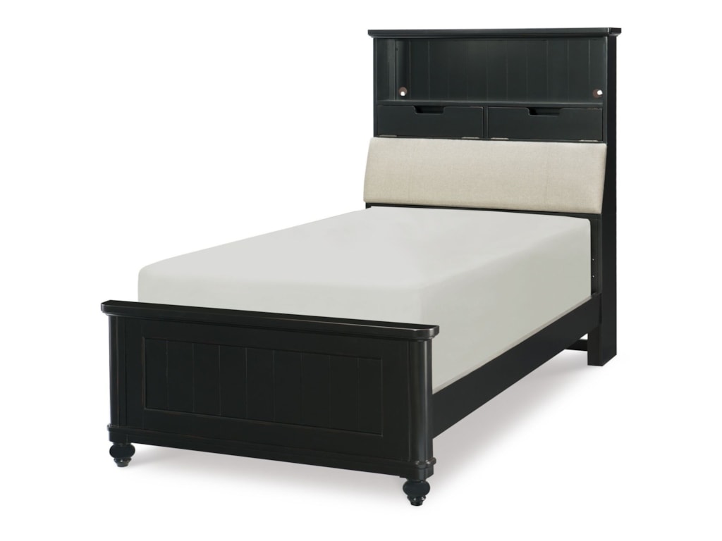 Legacy Classic Kids CrossroadsTwin Upholstered Bookcase Bed