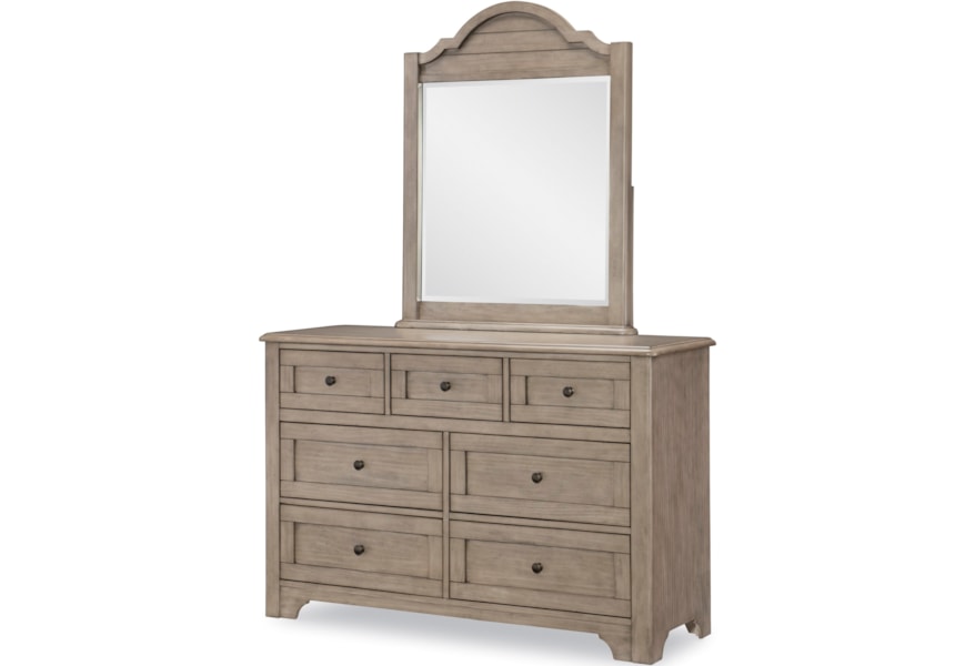 Legacy Classic Kids Farm House Modern Farmhouse Dresser And Mirror