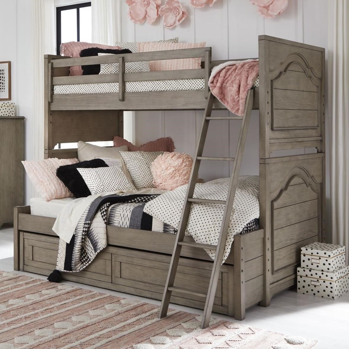 Legacy Classic Kids Farm House Modern Farmhouse Twin Over Full Bunk Bed Furniture Barn Bunk Beds