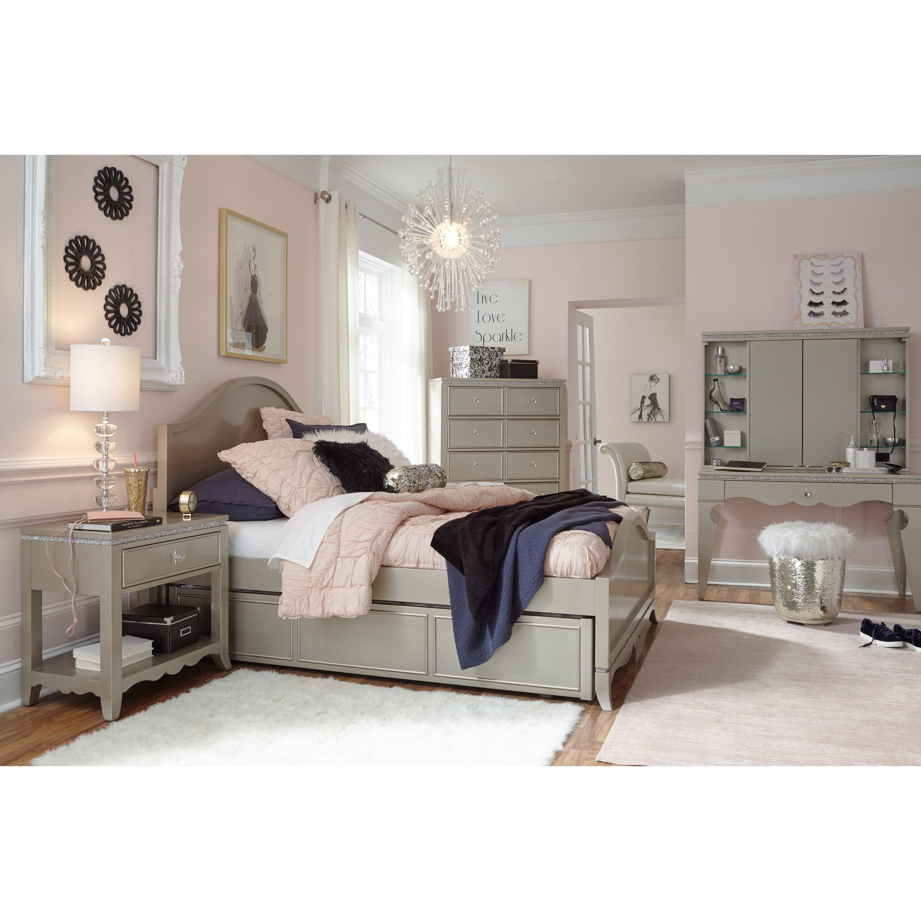 Glitz And Glam Full Bedroom Group By Legacy Classic Kids At Furniture Barn