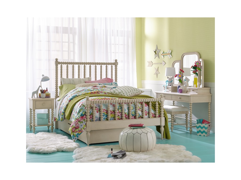 Legacy Clic Kids Grace Cottage Panel Twin Bed With Low Profile Legacy Clic Kids Grace Cottage Panel Twin Bed With Low Profile Trundle