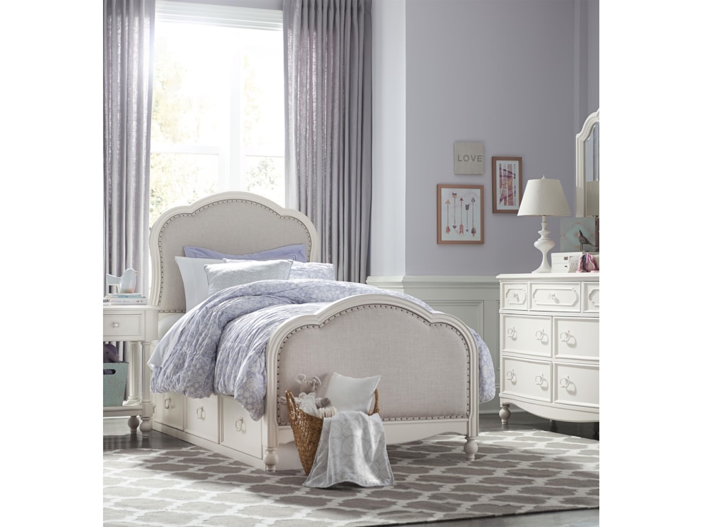 Legacy Classic Kids HarmonyVictoria Upholstered Panel Twin Bed