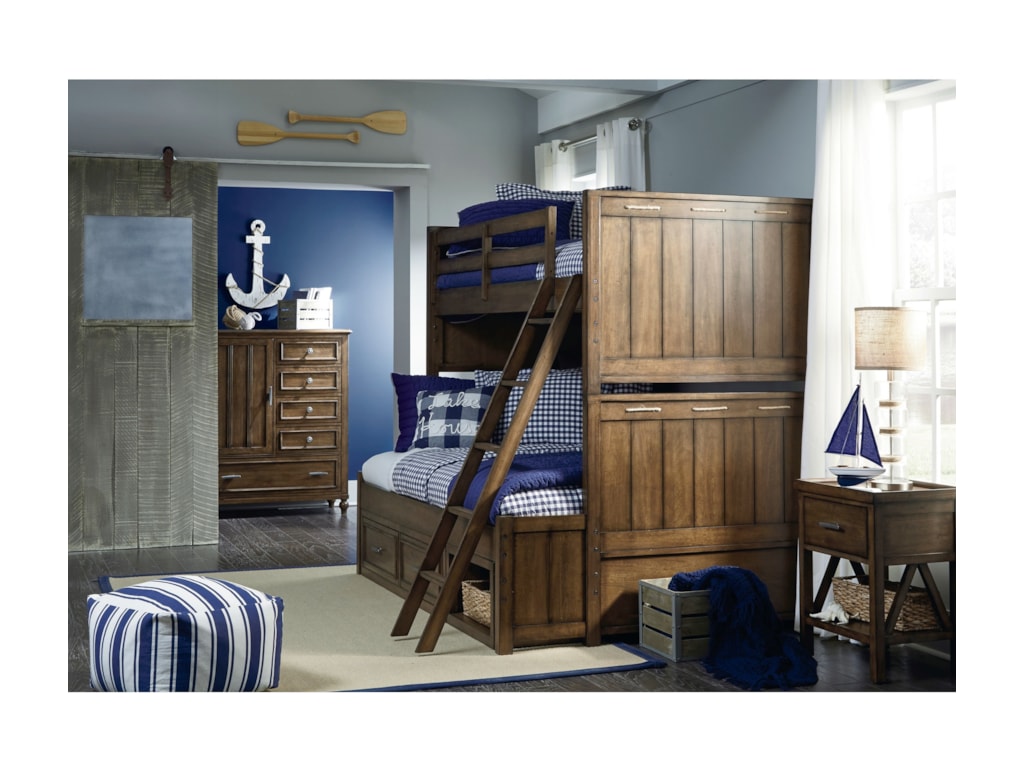 Legacy Classic Kids Lake HouseTwin-over-Full Bunk Bedroom Group