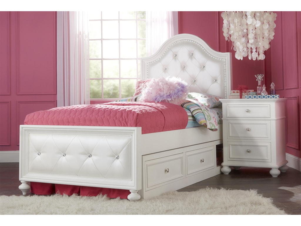 Legacy Classic Kids MadisonTwin Upholstered Bed with Double Storage