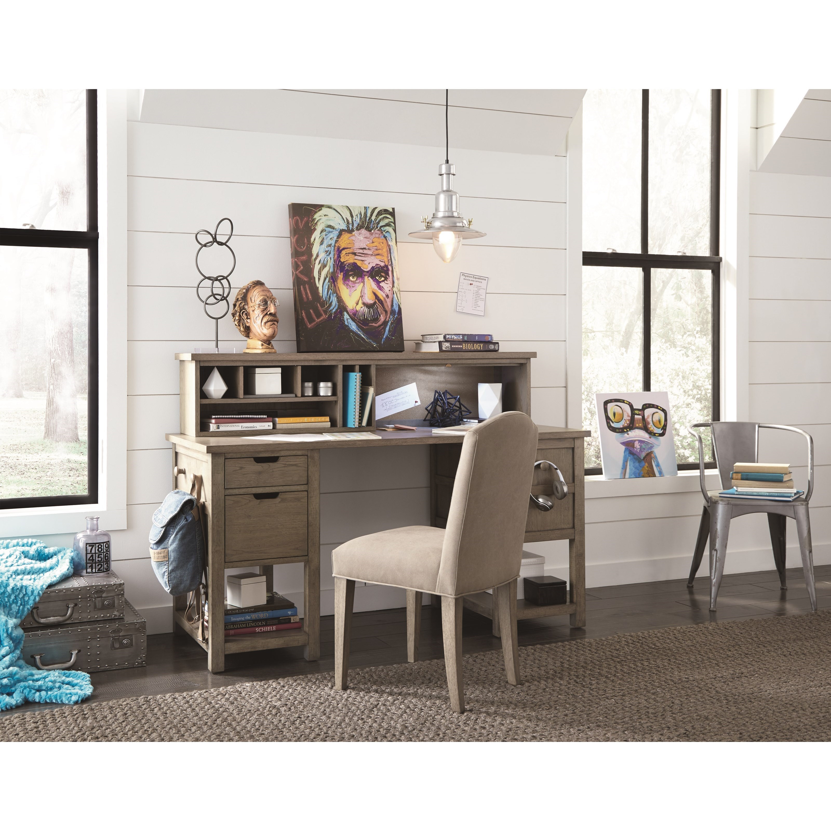 study desk and chair