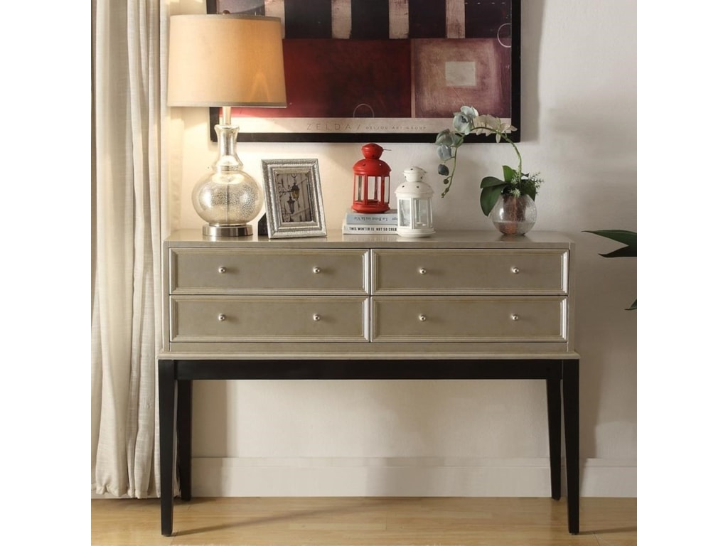 Legends Furniture Anthology Zacc 9100 Irene Antique Silver Console Legends Furniture Anthologyirene Antique Silver Console Table