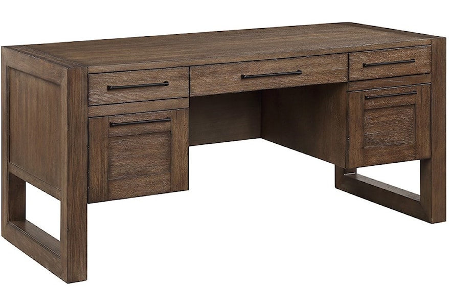Legends Furniture Arcadia Zarc 6002 Modern Rustic Pedestal Desk