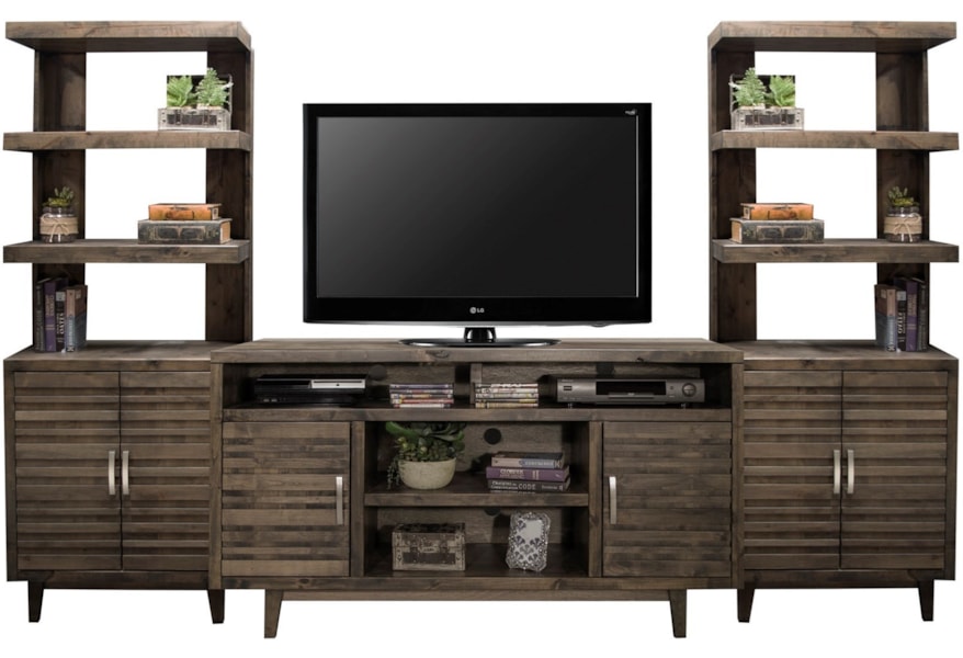 Legends Furniture Avondale Mid Century Modern Entertainment Wall Console Darvin Furniture Wall Unit
