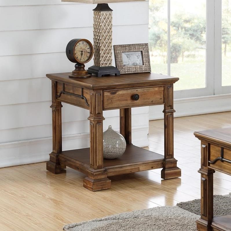 Legends Furniture Barclay Traditional Square End Table Pedigo