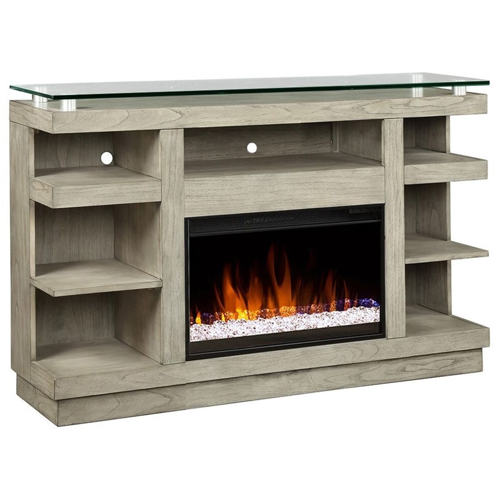 Legends Furniture Celino Contemporary 65 Fireplace Console With