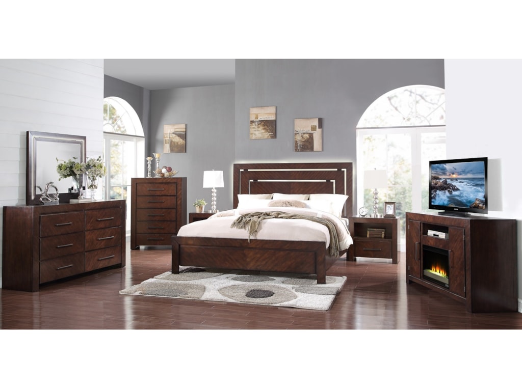 Legends Furniture City LightsKing Panel Bed