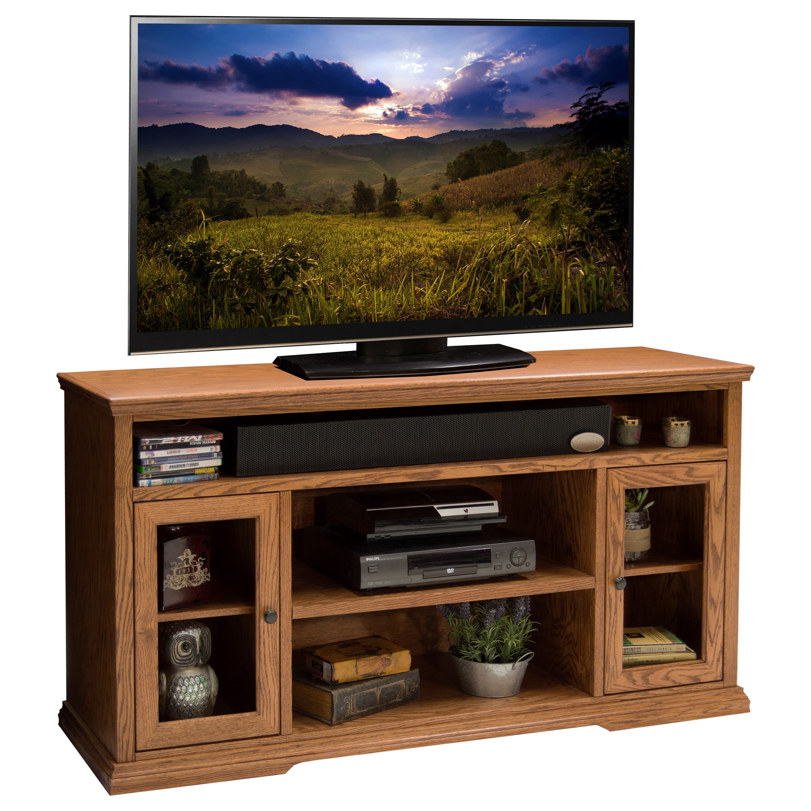 Legends Furniture Colonial Place Two Door 62 Inch Tall Tv Cart