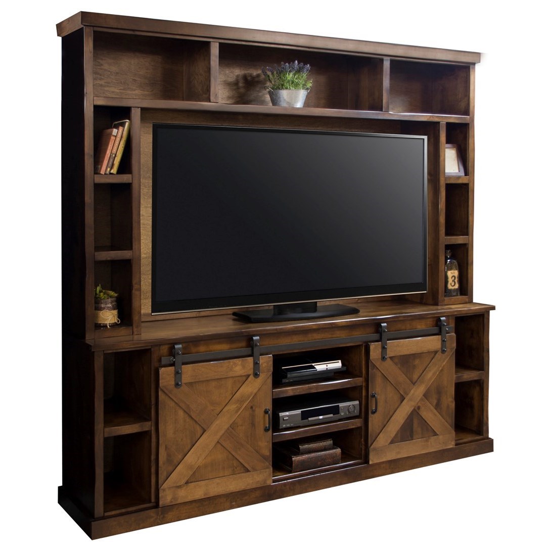 Legends Furniture Farmhouse Collection Entertainment Wall Console