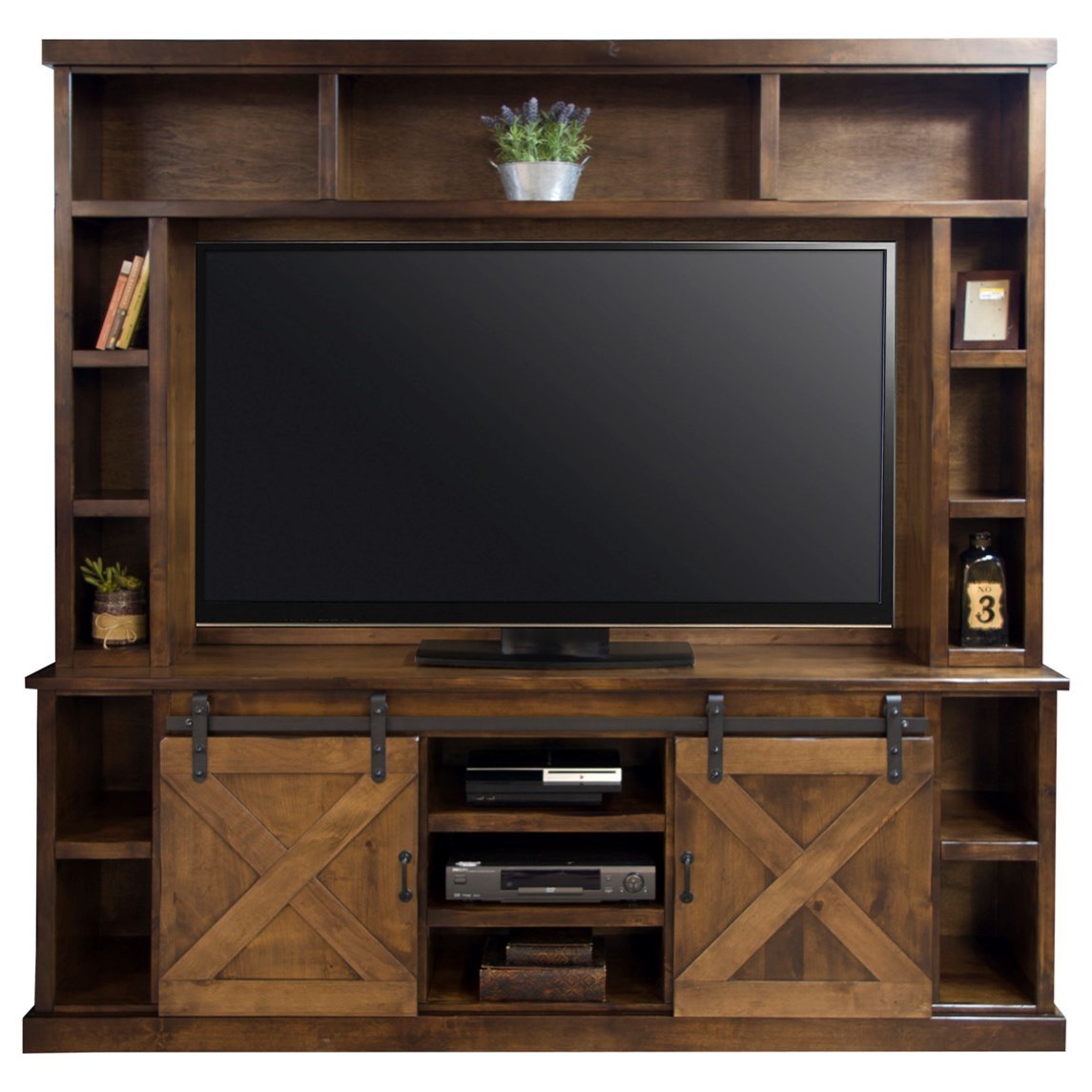 Legends Furniture Farmhouse Collection Entertainment Wall Console