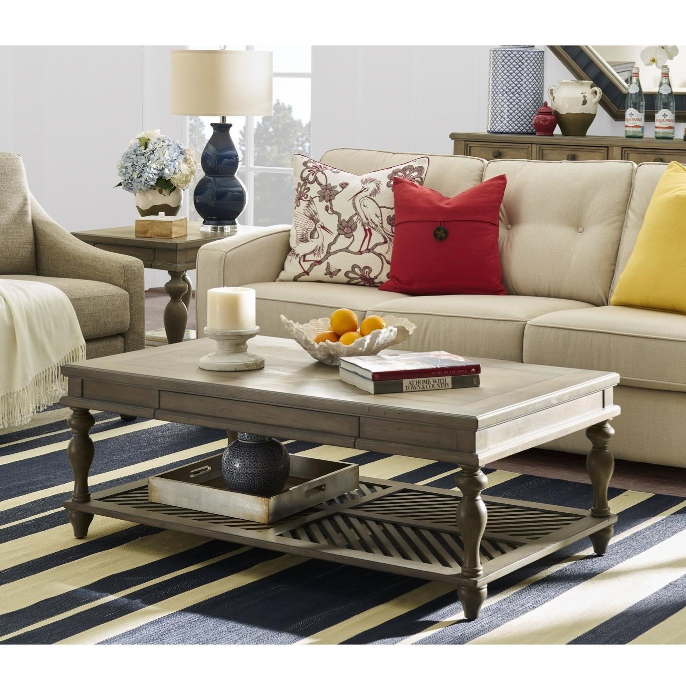 Legends Furniture Laurel Grove Coffee Table With Pull Out Tray - Legends Furniture Laurel Grove Coffee Table With Pull Out Tray