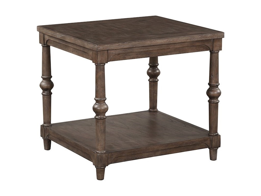 Legends Furniture Middleton Transitional End Table With Shelf Wayside Furniture End Tables
