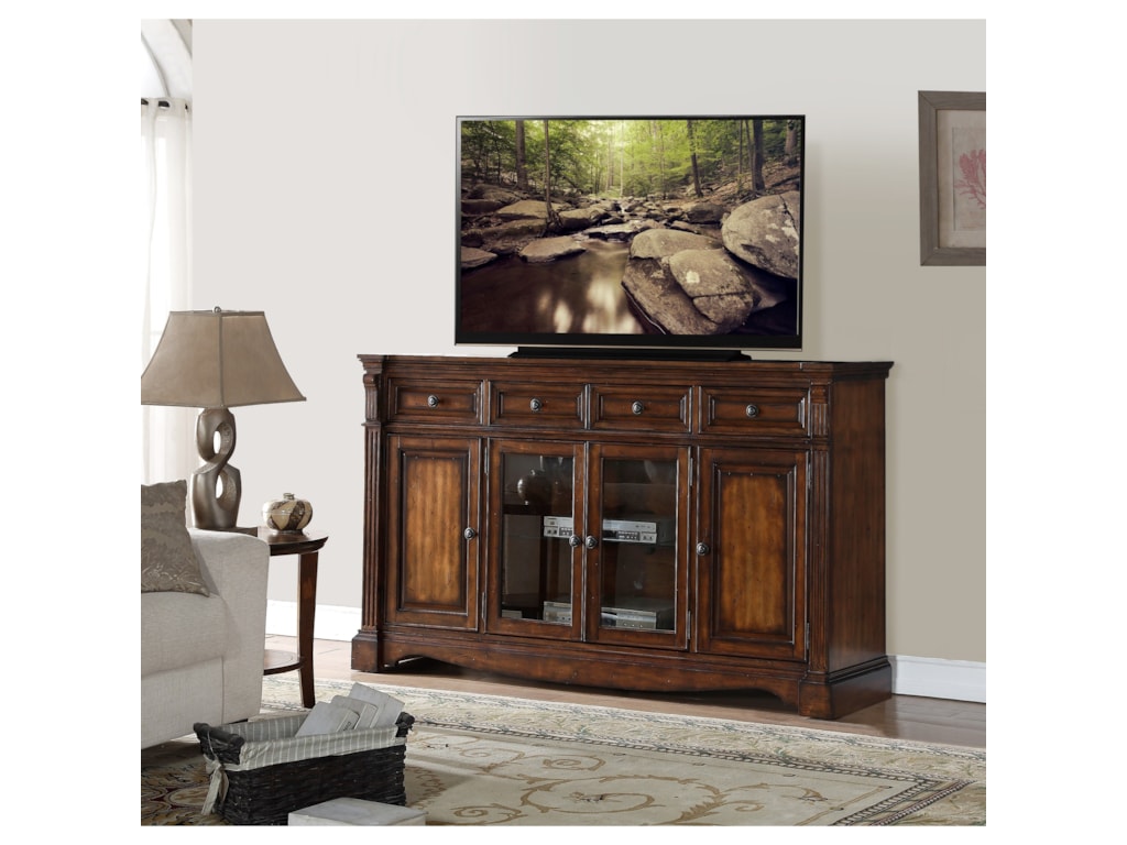 Legends Furniture Parliament Zpar 1772 Traditional 72 Tv Legends Furniture Parliament Zpar 1772 Traditional 72 Tv Console With Distressed Finish Dunk Bright Stands